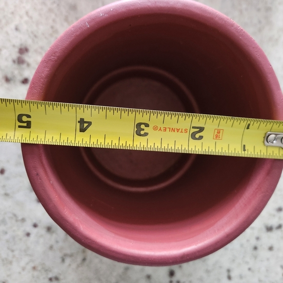 Decorative Eye red plant pot vessel holder - Picture 3 of 4